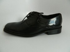 Mens Stafford Formal Wear Dark GrayBlack Leather Shoes Size 10.5M