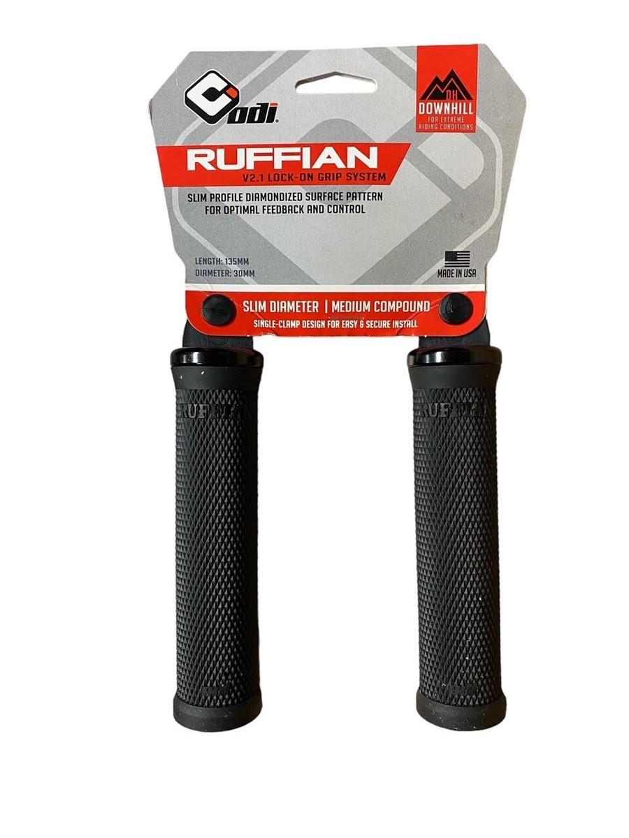 Odi Ruffian Handle Bar Grips With Lock Ring Black Yamaha Superjet