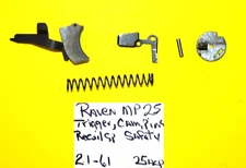 RAVEN MP 25  INTERNAL PARTS GUN REPAIR METAL SAFETY PARTS   Item # 21-61 W2