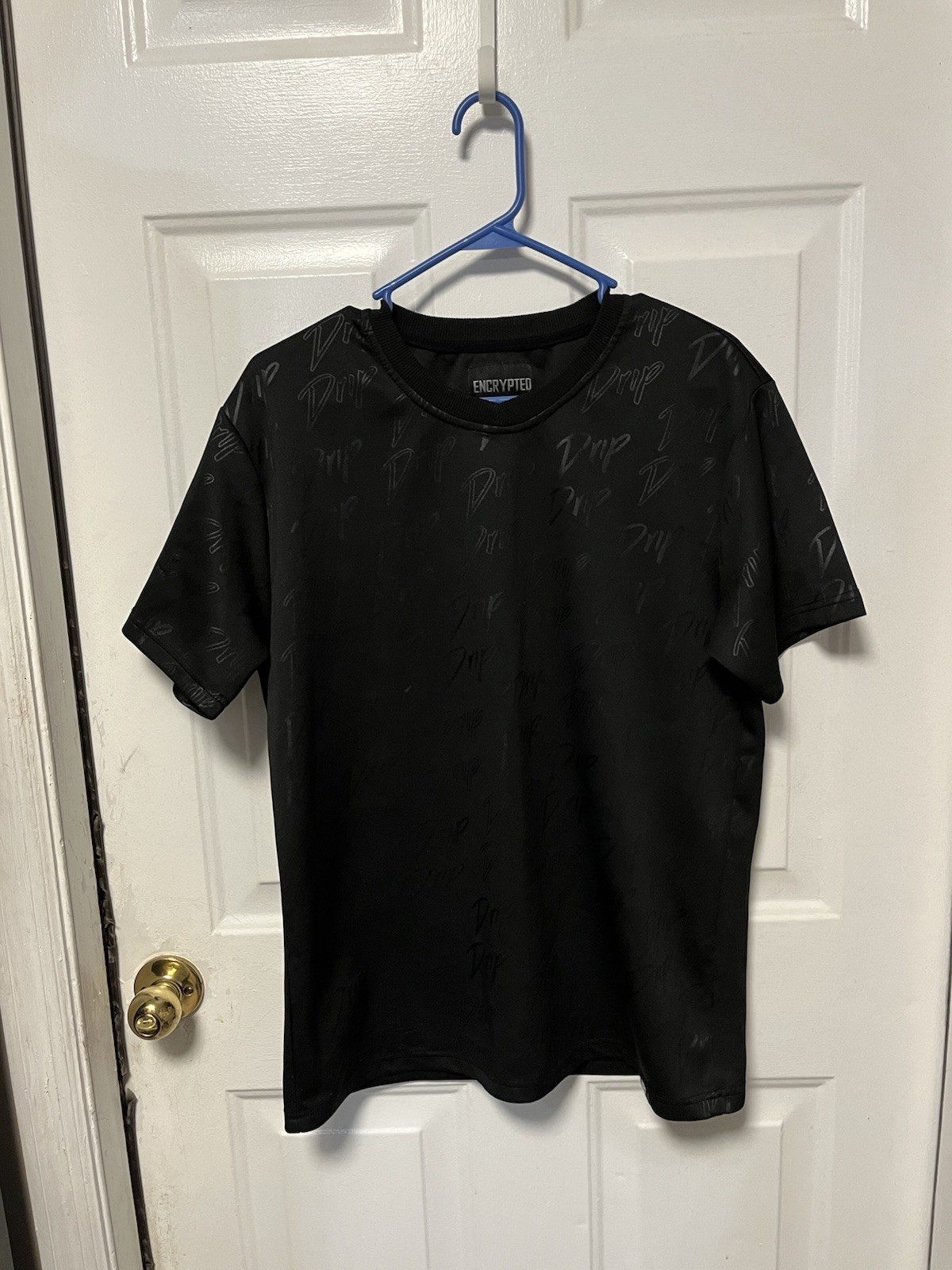Encrypted Black Medium Drip Short Sleeve - image 1