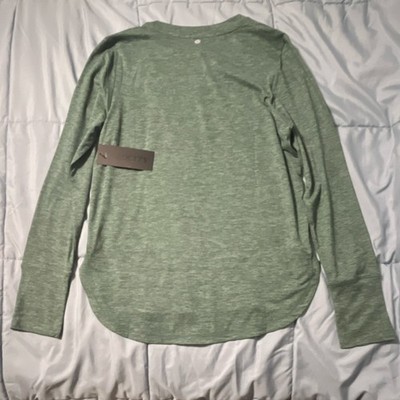 **NWT** Velocity Women's Green Lightweight Stretch Crew Neck T-Shirt Size M