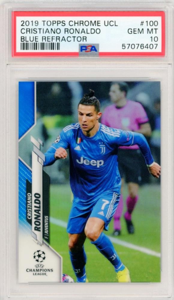 PSA10 2019-20 Topps Chrome Champions League Cristiano Ronaldo Blue /150