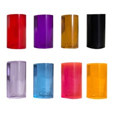 2Pcs Bright Acrylic Billiard Cue Ferrules For Professional Play Accessory Rods