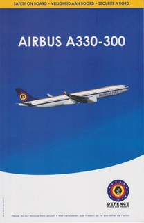 SAFETY CARD: Belgian Air Force A330 300 Ref. SC.5K.TMT Rev: Oct2010