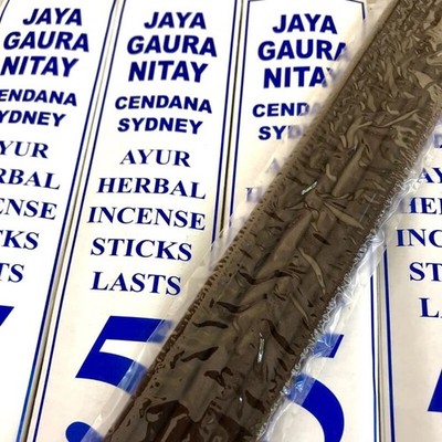 5x JAYA GAURA NITAY SANDALWOOD INCENSE STICK AROMATHERAPY BALI 5 HOURS