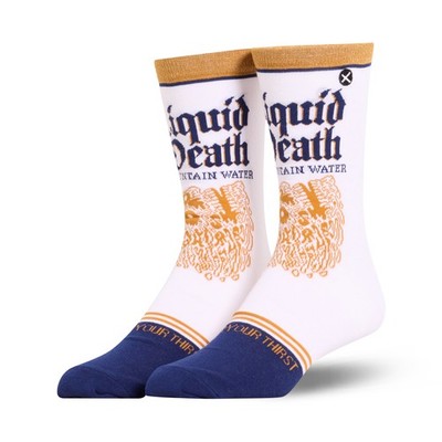 Odd Sox Liquid Death Mountain Water Funny Novelty Socks Adult Large