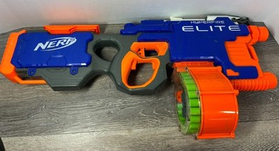 NERF N-strike Elite Hyperfire Blaster With 25 Dart Drum -tested Works