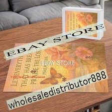 500 piece jigsaw puzzle Everything Has Breath Floral scripture