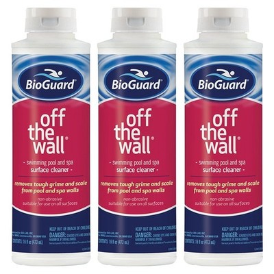 BioGuard Off The Wall Surface Cleaner For Swimming Pools 16 oz - 3 Pack