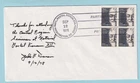 UNITED STATES 1295 JOHN BASSETT  BLOCK OF 4 FIRST DAY COVER FLEETWOOD CR1029