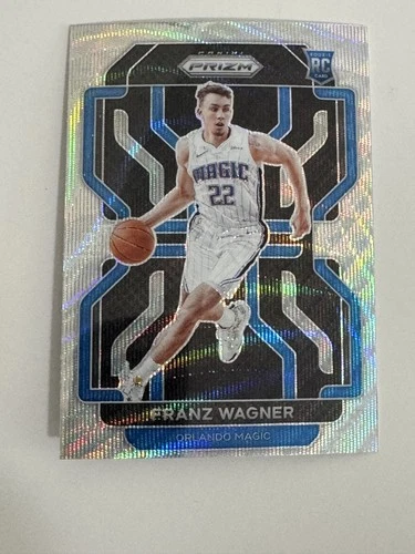 2021-22 Panini Prizm Franz Wagner Silver Wave Prizm Rookie #310 Orlando Magic