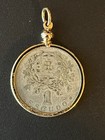 1929 Portugal 1 Escudo Coin housed in Gold Colored Bezel — photo 2