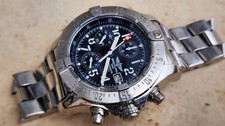 Breitling Avenger Skyland Watch 45mm Steel Automatic Black Chronograph A13380 6