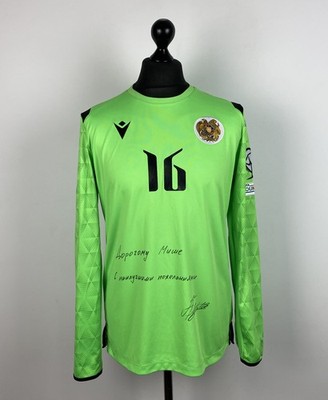 Armenia National Team GK match worn issue signed football shirt #16 2024 Macron