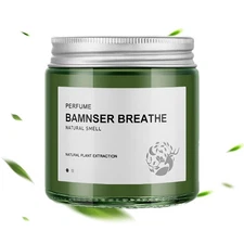 100g Solid Long Lasting Perfume Balm Fragrance Glass Bottle Car Air Freshener