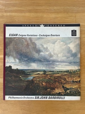 ELGAR Enigma Variations Cockaigne Overture BARBIROLLI Angel 36120 Stereo LP NM