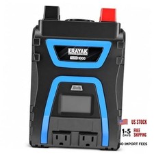 Power Inverter, 12V DC to 110V 120V AC, LCD Display, Modified Sine Wave, 1000W