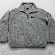 Patagonia Fleece Pullover Quarter Zip Gray Women's Size S