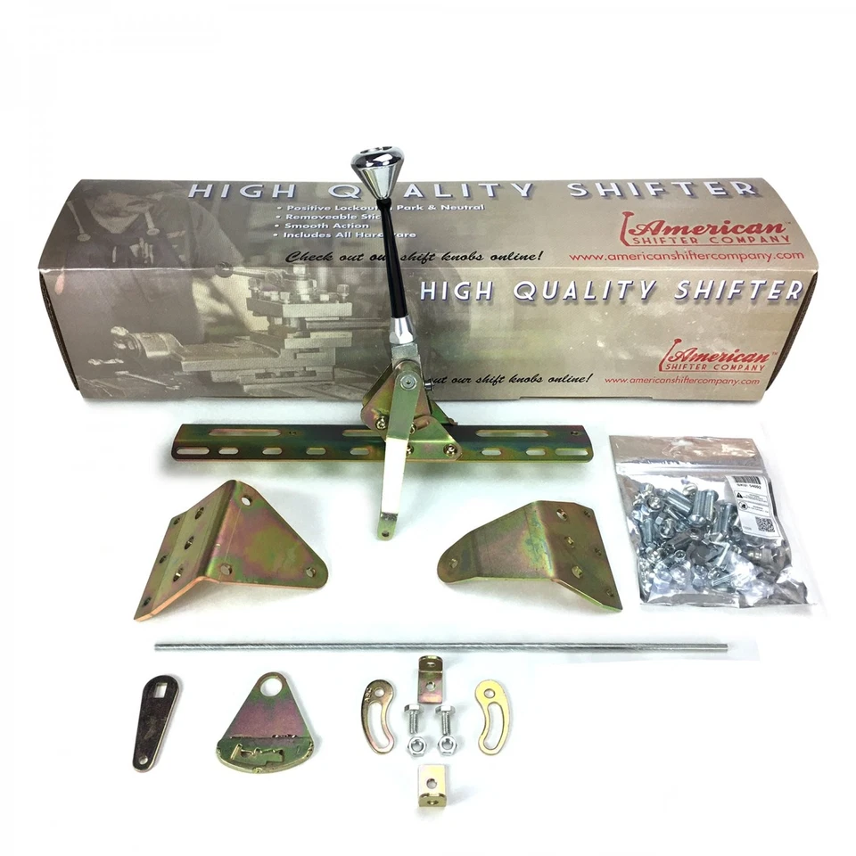 豪华按钮变速器套件带 6 个黑色臂适用于 GM TH350 — 第 2/4 张图片