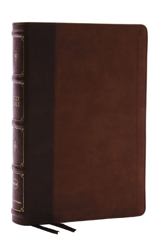 NKJV Large Print Thinline Reference Bible in Blue Leather Bound Edition