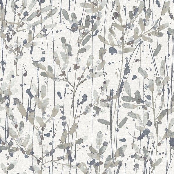 FD26238 Scott Living 2 Branch Trail Taupe Grau Weiß Fine Decor Tapete-image