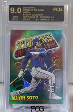 Topps 2026 Series 1 Titans of the Game Green Foil Juan Soto TOG-11 /99 FCG 9.0