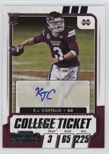 2021 Panini Contenders Draft Picks College Ticket KJ Costello #304 Auto 03xg