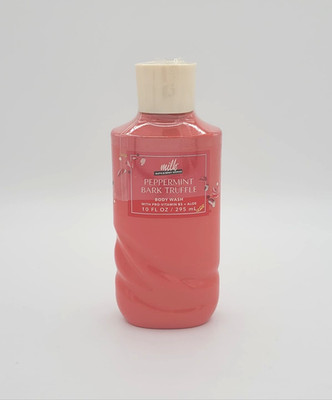 Bath & Body Works Milk Bar Peppermint Bark Truffle Body Wash Shower Gel 10 oz