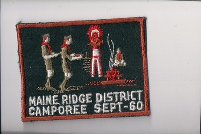 1960 Maine Ridge District Camporee patch