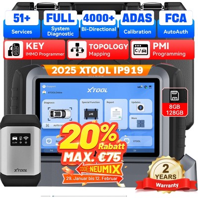  XTOOL IP919 KFZ OBD2 Diagnosegerät ALLE System ECU Coding IMMO Keey Programmier