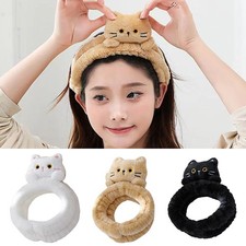 Plush Elastic Hair Band Animal Coral Fleece Headband Makeup Wash Face Hairbands