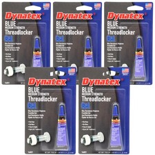 Dynatex Blue Medium Strength Gel Threadlocker 0.20 oz Bottle (5-Pack)