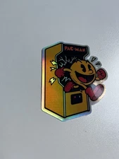 pac man Retro arcade machine 3inch Holographic Sticker 