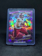 2025 Panini Prizm Zach Ertz Purple Cracked Ice /225 Commanders