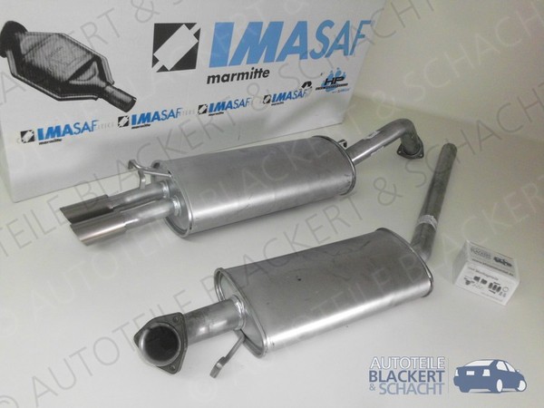 Imasaf Auspuff Ab Kat für Audi A6 + Avant 2.6 102KW ACZ C4 Schalter 1994-1997-image