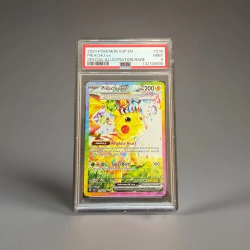 Pikachu ex 238/191 Special Illustration Rare TCG SV08 Surging Sparks - PSA 9