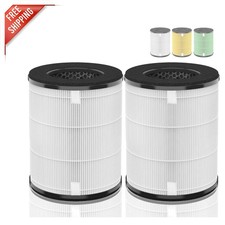 2-Pack AP-T20FL Pleated Filters for HoMedics Air Purifier - H13 True HEPA Type