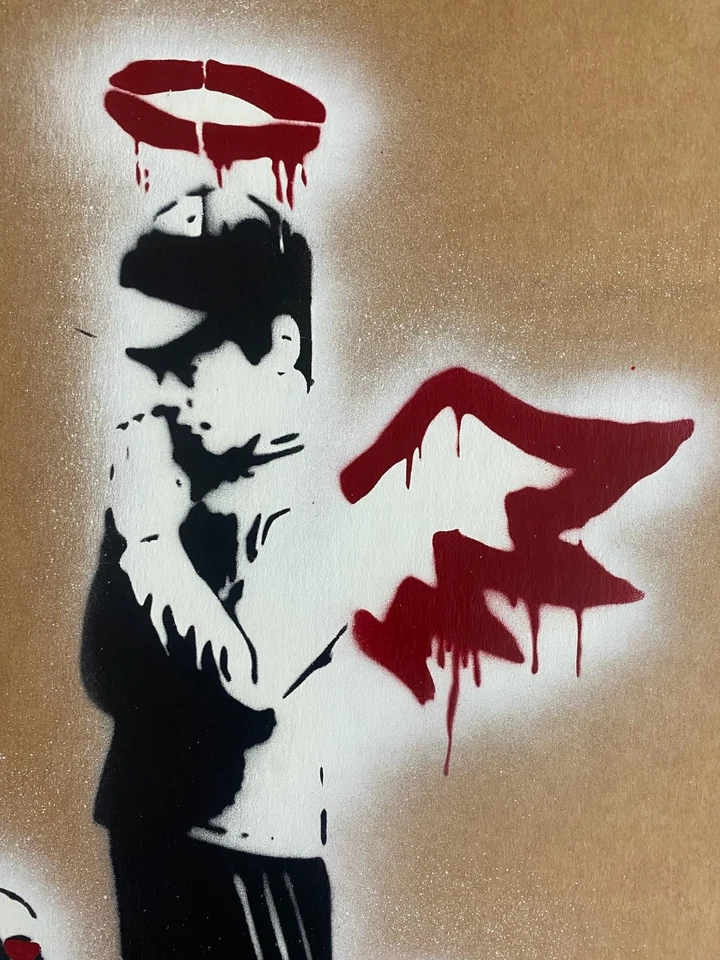 Banksy Original Dismaland  Painting 2015 with  paperwork - Image 2 of 4