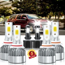 For Chevy Suburban 2500 2000-2006 Hi/Lo Beam Fog Light LED Headlight Bulbs Combo