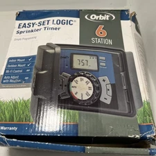 ORBIT 6-Station #29867 Easy-Set logic Indoor/Outdoor Sprinkler Timer With Lock