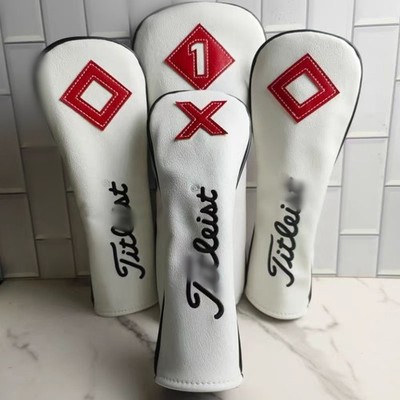 Premium White Design Golf Club Headcover Driver Wood Hybrid Cover 135UT 2026