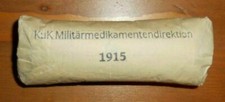 AUSTRIAN / AUSTRO-HUNGARIAN WWI ARMY FIRST AID PACK 1915 VERBANDP&Auml;CKCHEN