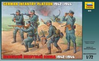 Deutscher Infanterie-Zug Wwii 1942-1944 Plastikbausatz 1:72 Modell Zvezda