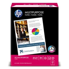 HP MultiPurpose 20lb Print Copy Paper 2500 Sheets White Made in USA
