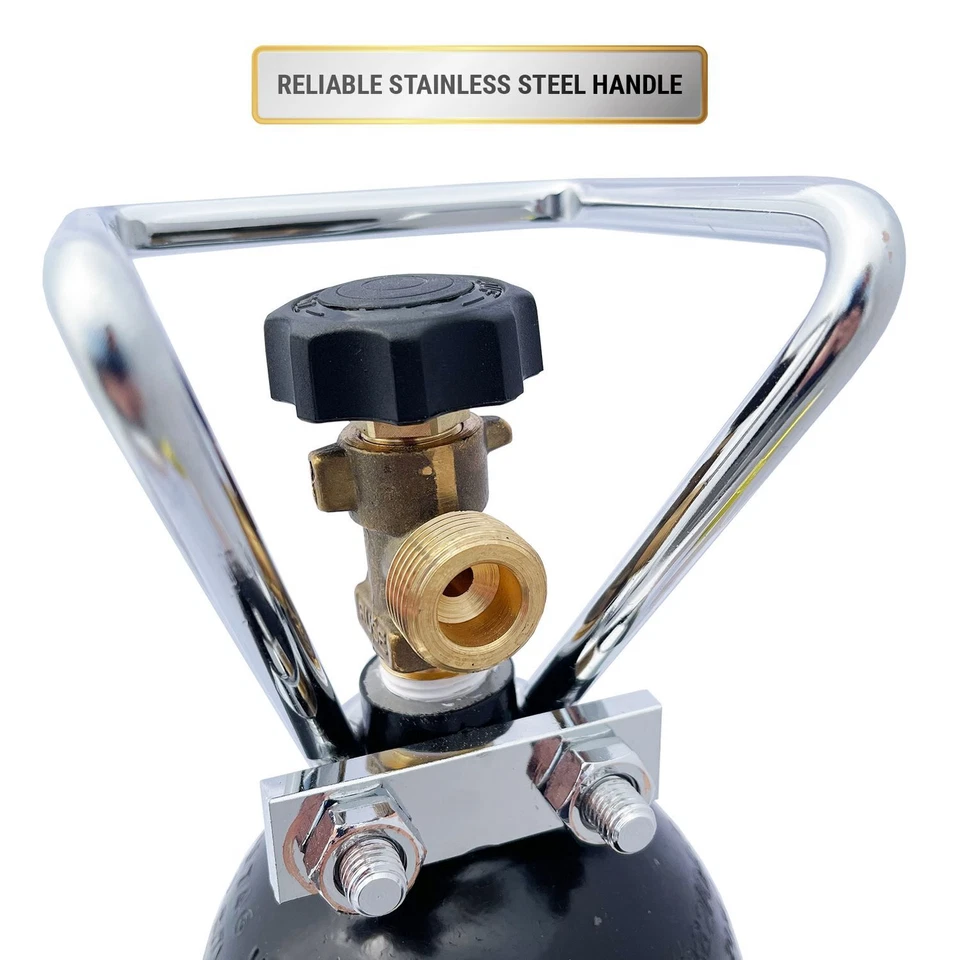 Stickstoff Flasche 2l mit Flaschencage - Flasche mit Zwei Litern Stickstoff - Bild 4 von 4