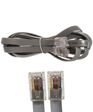 7ft RJ45 8P8C Telephone Phone Fax Extension Line Cord Cable STRAIGHT For DATA