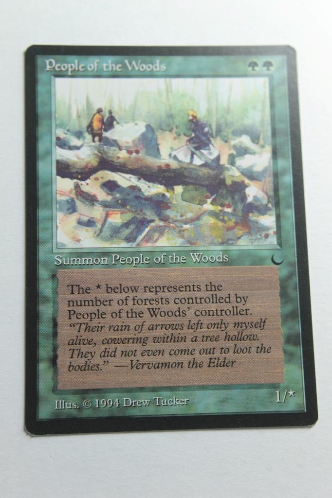 MTG People of the Woods x1- -The Dark-Lightly Played