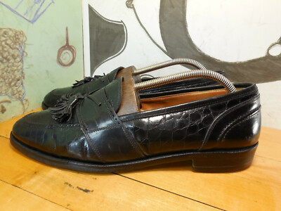 Johnston & Murphy Black Leather Tassel Loafers Size 11M Johnston & Murphy Black Leather Tassel Loafers Men main image 3