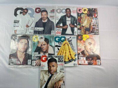 Lot of 9 GQ Magazine 2017-2019 years Brand New and Used