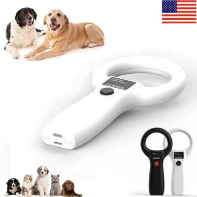 YANZEO Pet Dog Cat ID Microchip Scanner 125kHz 134kHz ISO FDX-B ID64 RFID Tag Reader